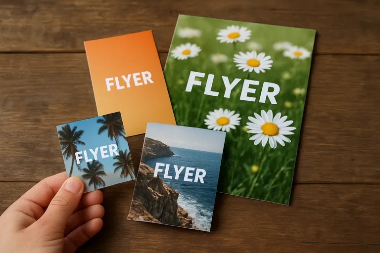 Flyers in diverse formaten en hun toepassingen