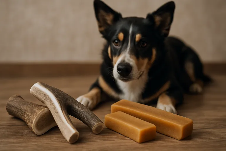Vergelijking met andere kauwsnacks zoals hertengeweien