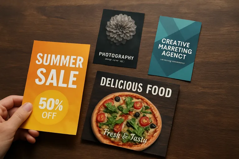 Flyers in diverse formaten en hun toepassingen