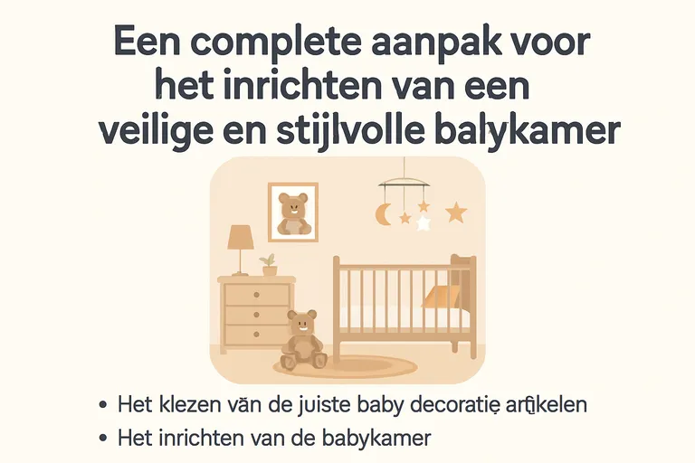 Een complete aanpak voor het inrichten van een veilige en stijlvolle babykamer
